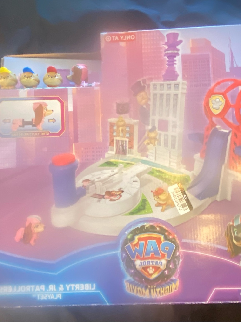PAW Patrol The Mighty Movie Liberty & Junior Patrollers Playset Rare New in Box